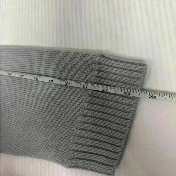 NWT Nine West city lights concrete gray silver open front knit cardigan size XL - Picture 5 of 5